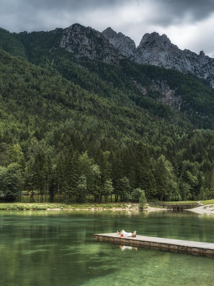 Slovenian Girl at the Lake